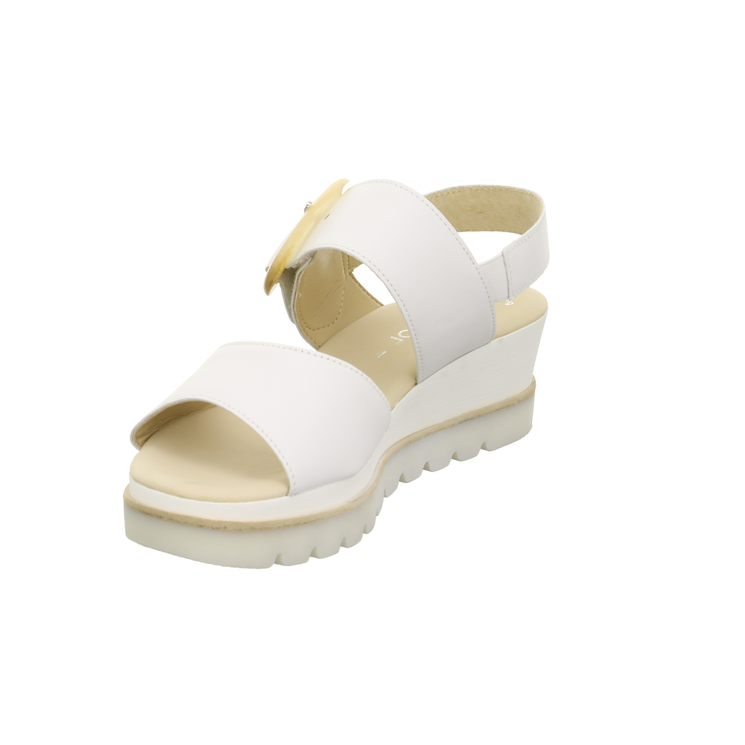 Gabor fashion Sandalette bis 45 mm weiß