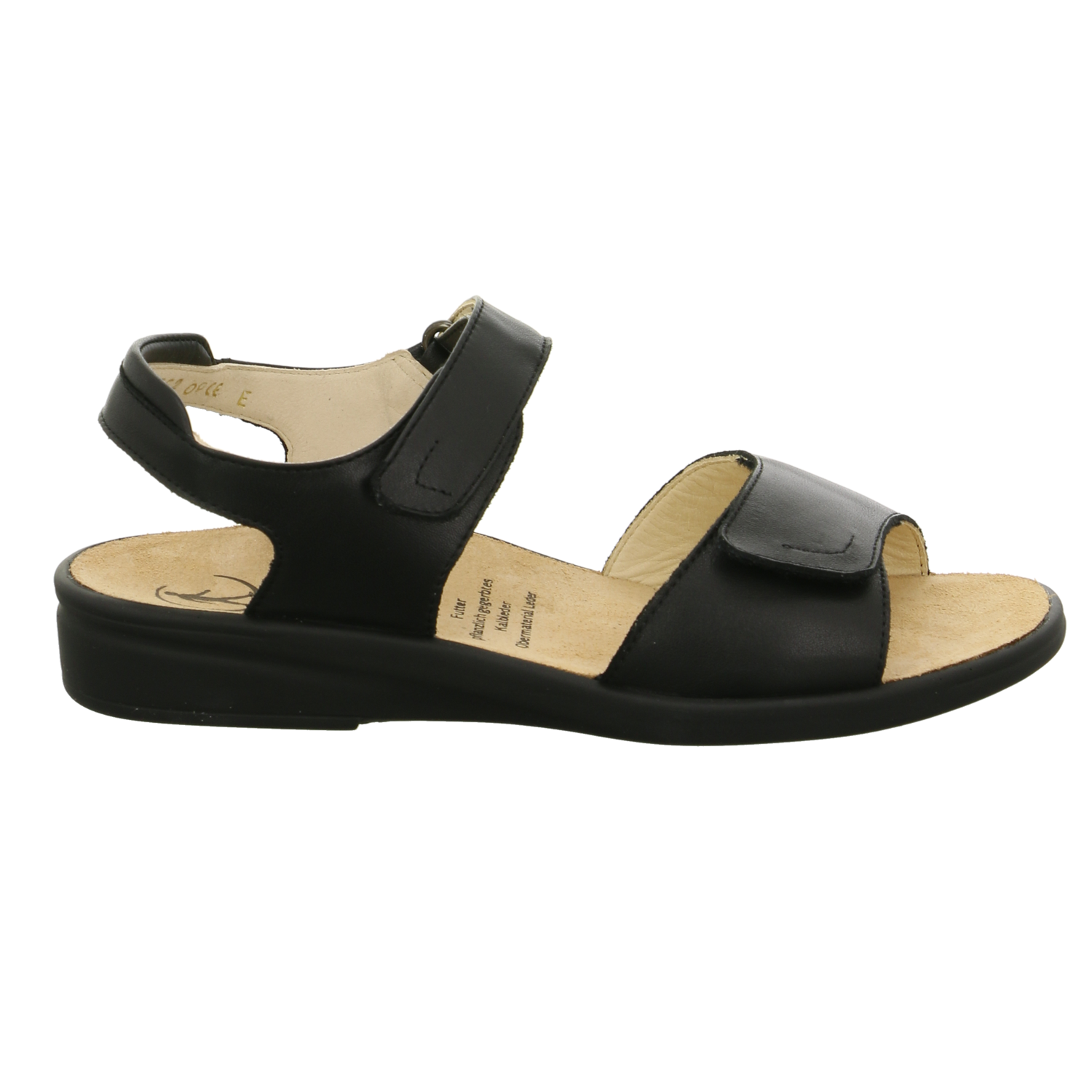 Ganter Comfort-Sandalette bis 25 mm schwarz