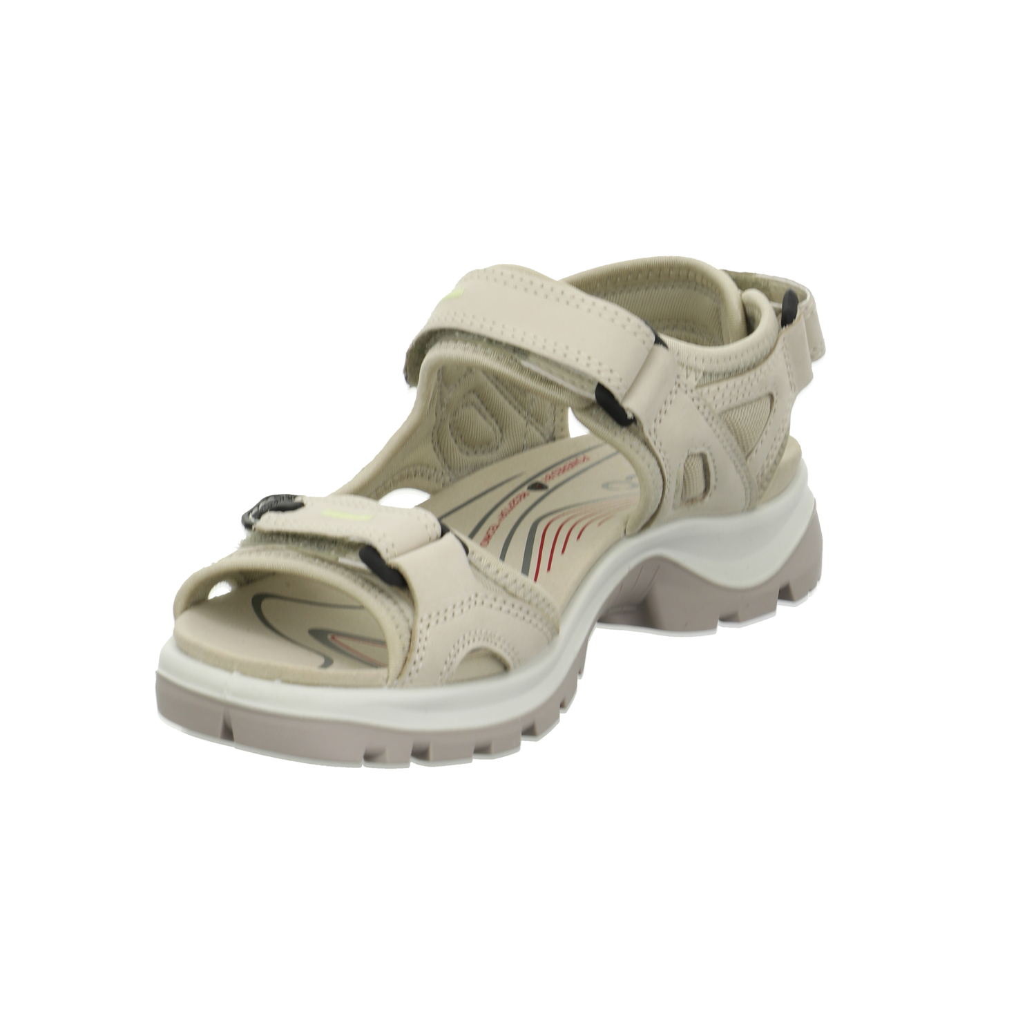 Ecco Comfort-Sandalette bis 25 mm beige