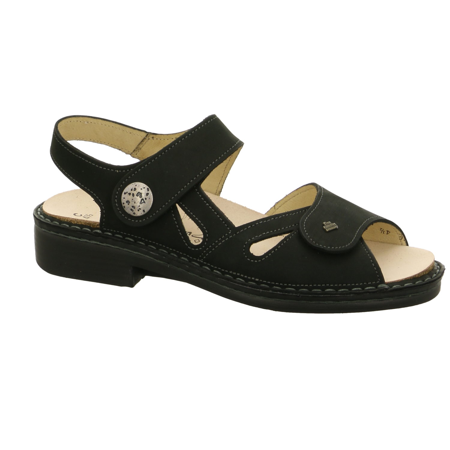 FinnComfort Comfort-Sandalette schwarz