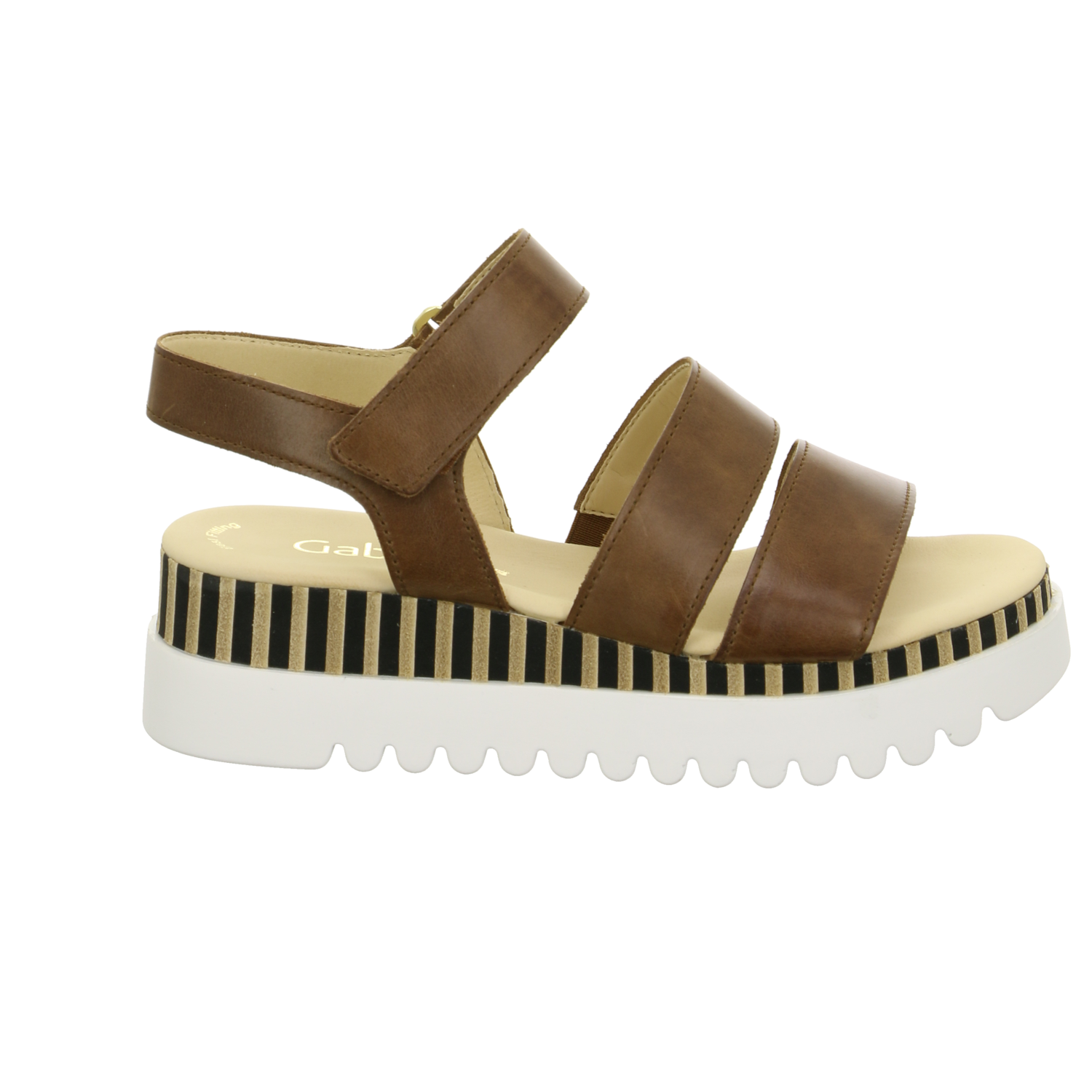 Gabor fashion Sandalette bis 45 mm natur / hell-braun
