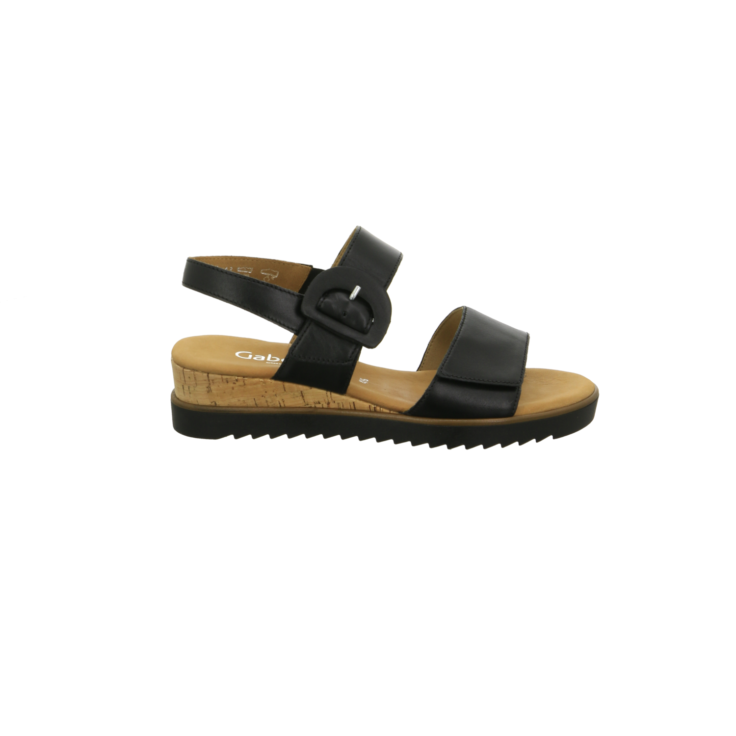 Gabor Comfort Sandalette bis 45 mm schwarz(Kork/schw)