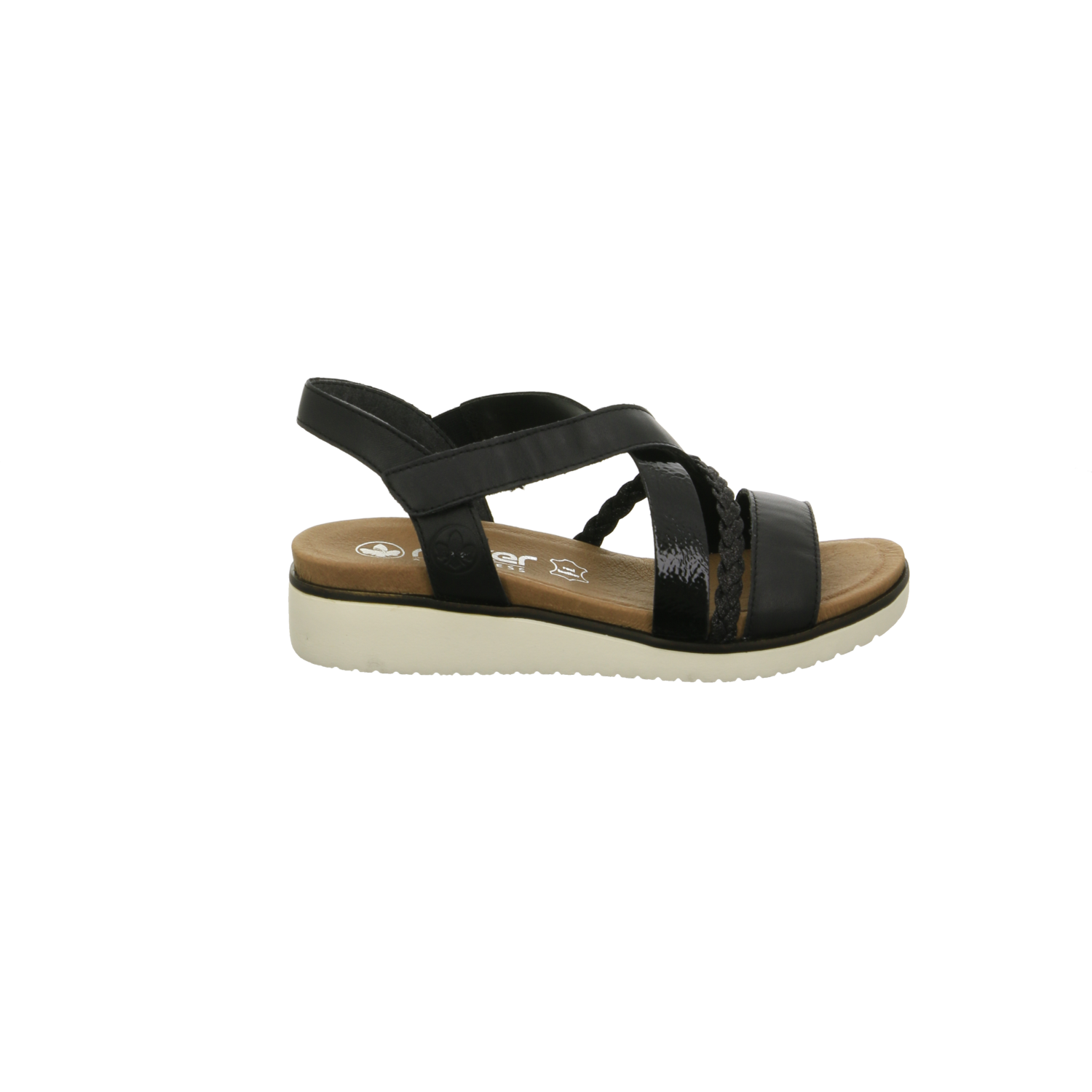 Rieker Sandalette bis 45 mm schwarz/schwarz/blac