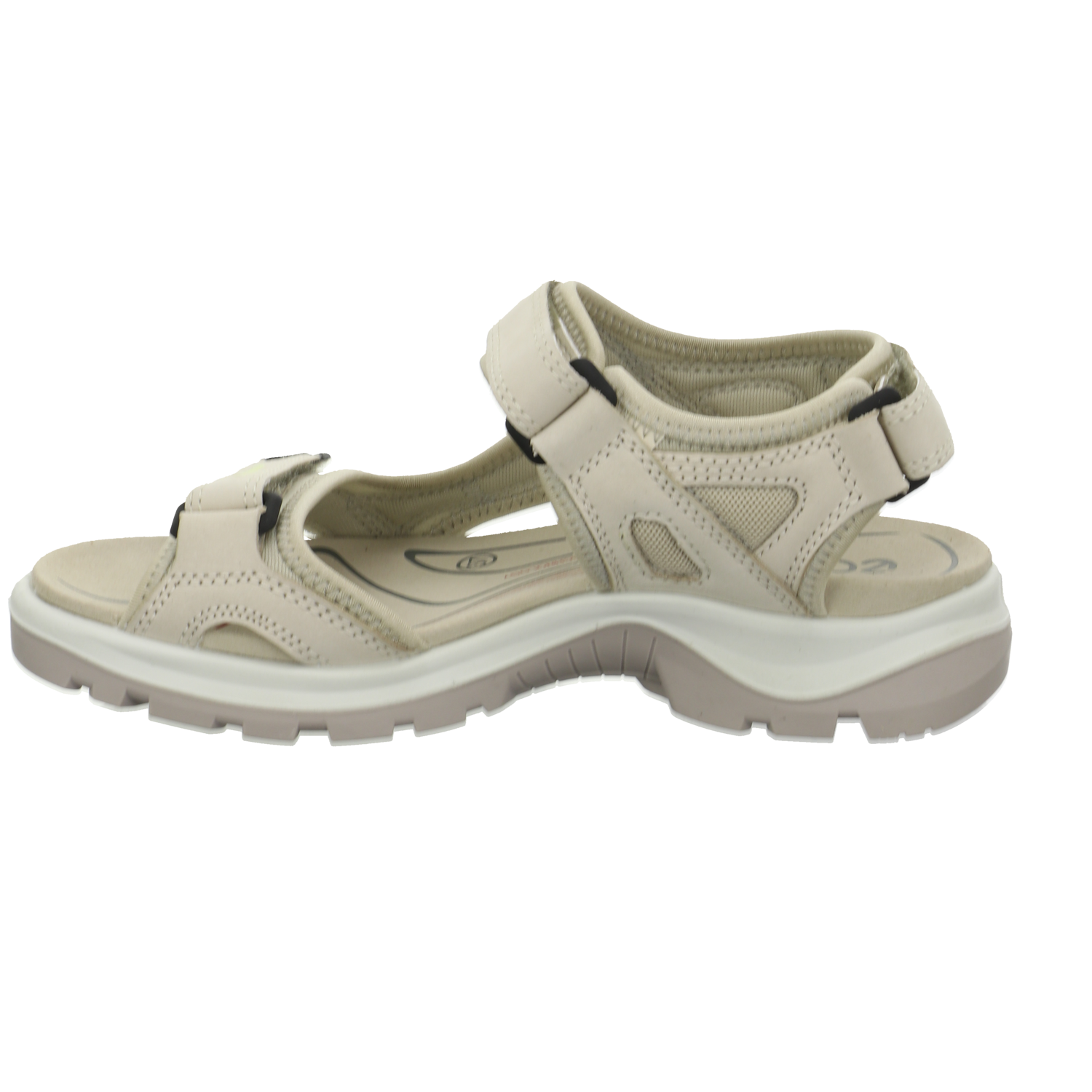 Ecco Comfort-Sandalette bis 25 mm beige