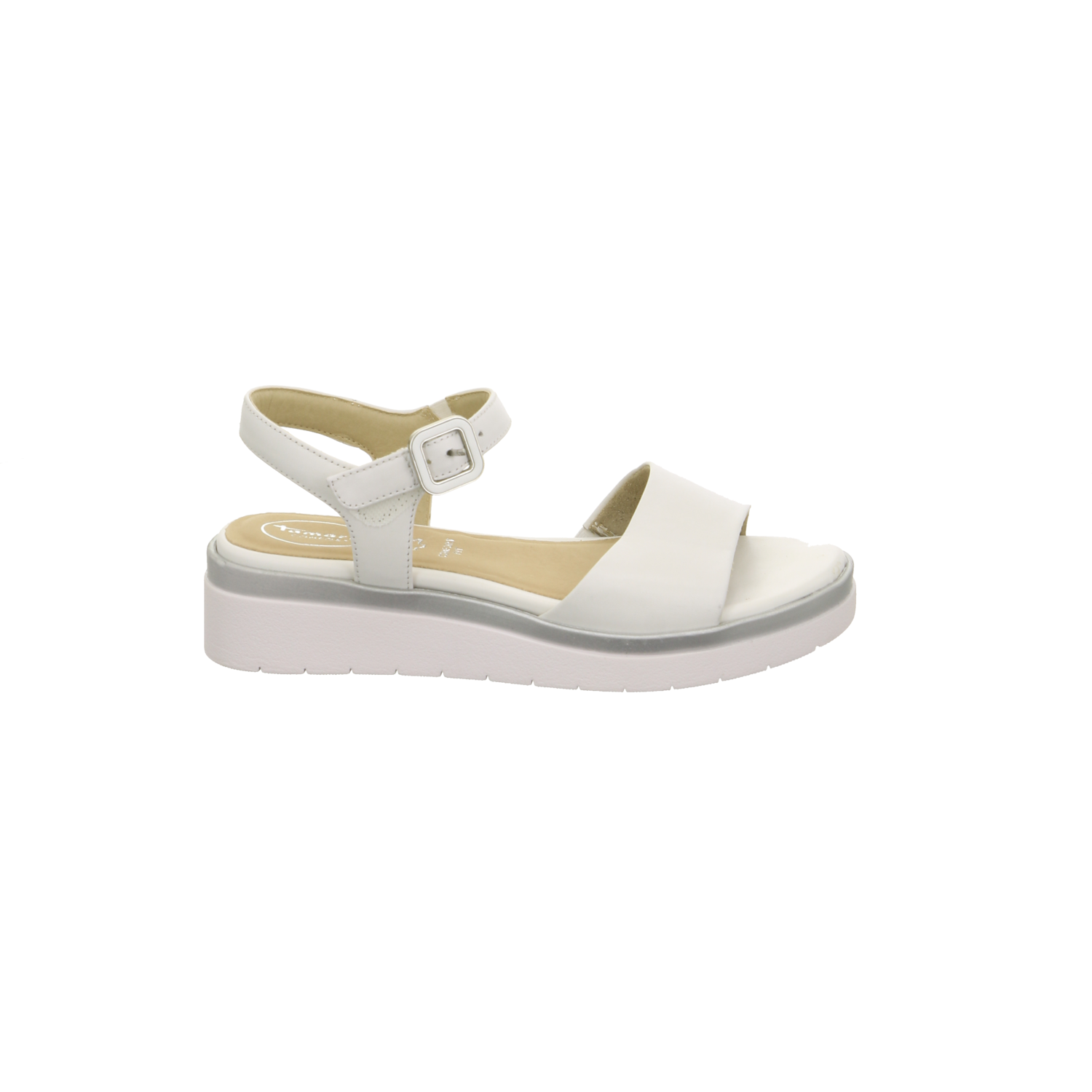 Jana-Tamaris Comfort Sandalette bis 25 mm WHITE/SILVER