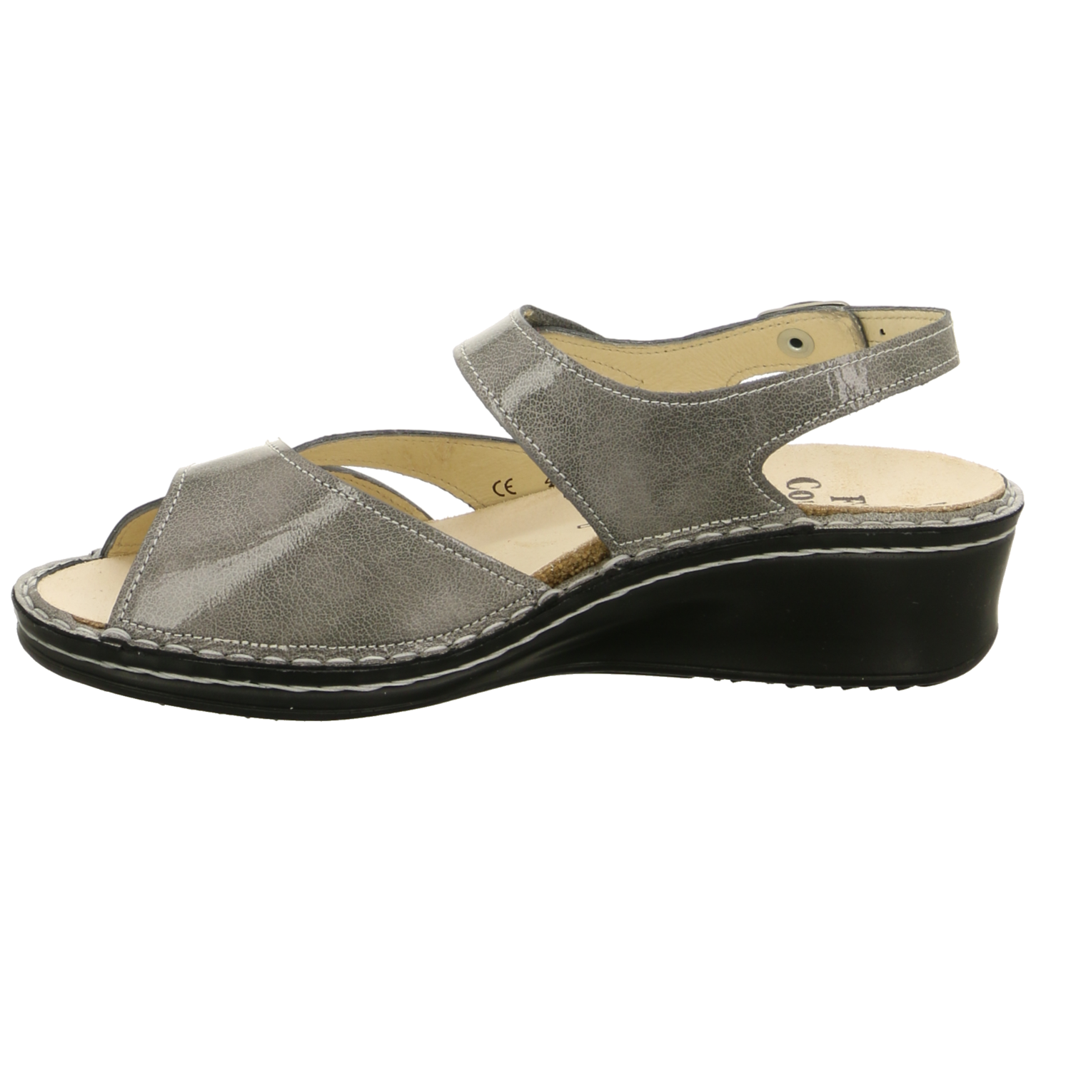 FinnComfort Comfort-Sandalette grau / dunkel-grau