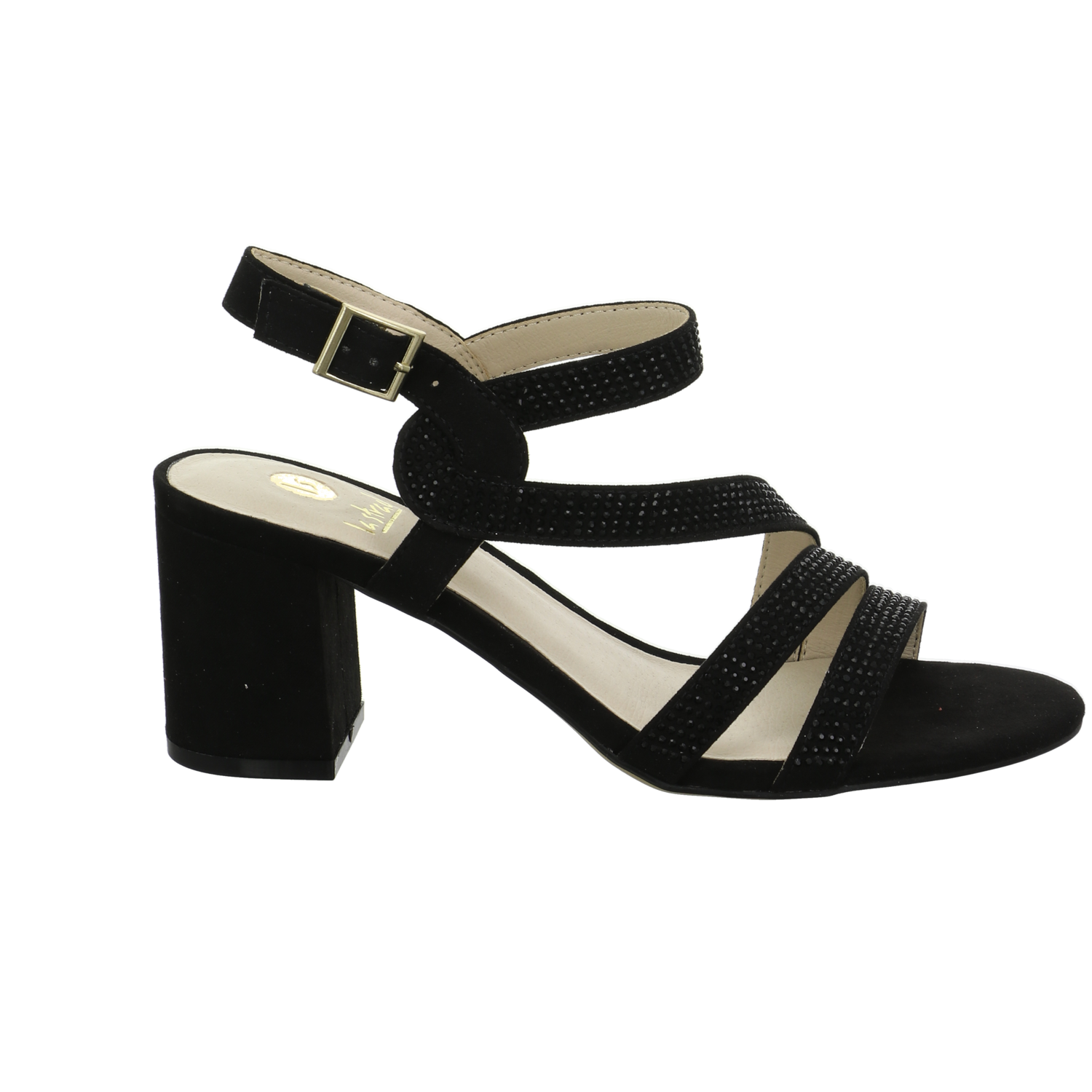 La Strada Sandalette über 45 mm schwarz