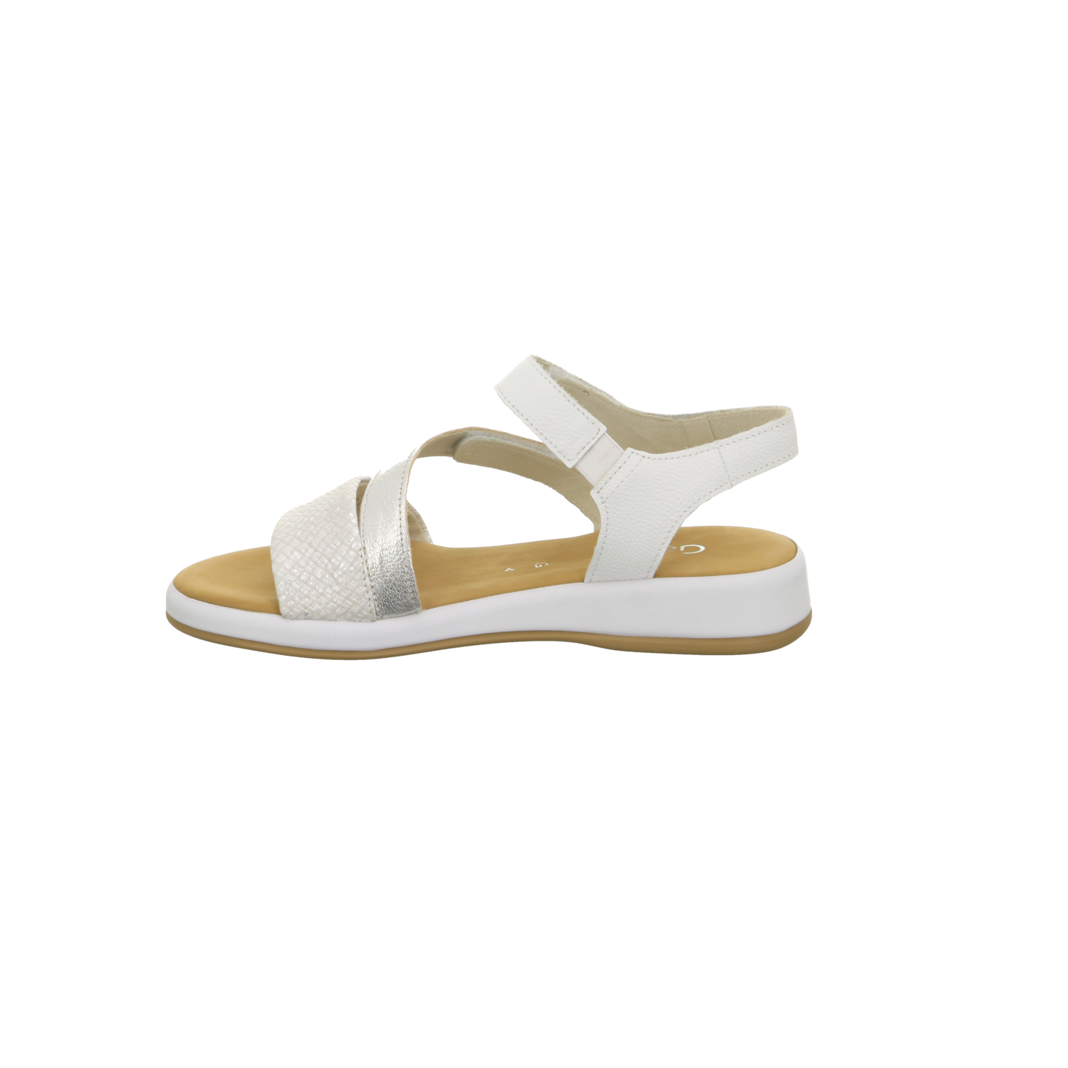 Gabor Comfort Sandalette bis 25 mm silber/weiss